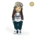 Bluza Myszka biała dla lalki Lullu Dolls