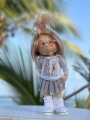 Bluza z kapturem Myszka dla lalki Lullu Dolls