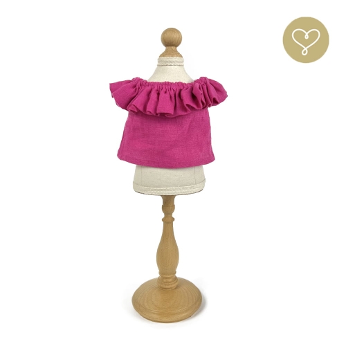 Bluzka fuksjowa Hiszpanka dla lalki 38 cm Lullu Dolls