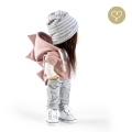 Czapka beanie szara dla lalki Lullu Dolls