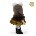 Czapka wełniana Niedźwiadek dla lalki Lullu Dolls 04