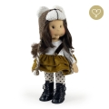 Czapka wełniana Niedźwiadek dla lalki Lullu Dolls 04