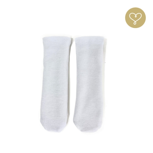 Skarpetki białe dla lalki 38 cm Lullu Dolls, uszyte z bawełny