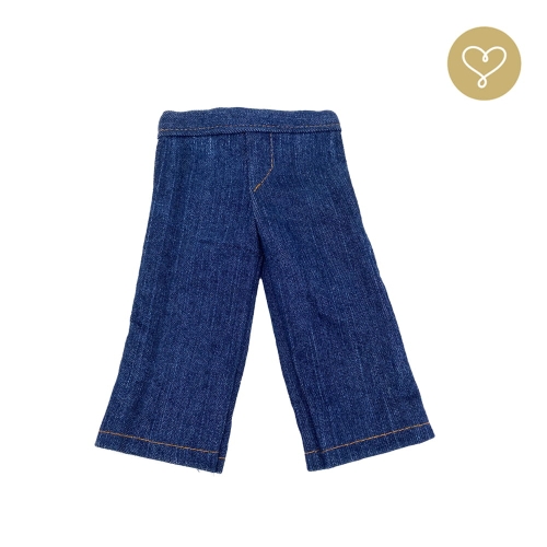Spodnie jeansowe długie dla lalki 38 cm Lullu Dolls ciemnoniebieskie