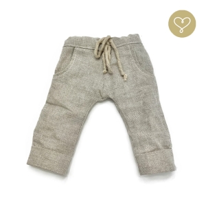 Spodnie lniane dla lalki Lullu Dolls