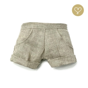 Spodnie szorty lniane dla lalki Lullu Dolls