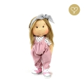 Koszulka biała + spodnie różowe dla lalki Lullu Dolls