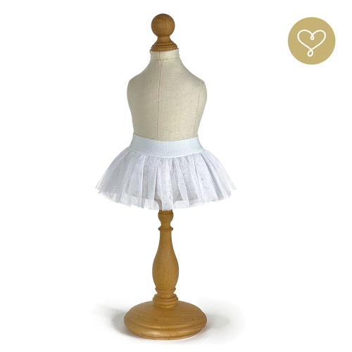 Spódnica tiulowa biała dla lalki 38 cm Lullu Dolls