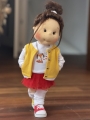 Spódnica tiulowa czerwona dla lalki Lullu Dolls