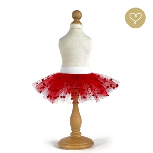 Spódnica tiulowa czerwona dla lalki Lullu Dolls