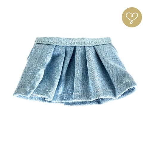 Spódnica jeansowa z kieszeniami dla lalki 38 cm Lullu Dolls