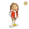 Spódnica sztruksowa beżowa dla lalki Lullu Dolls