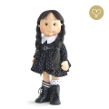 Sukienka czarna dla lalki Lullu Dolls