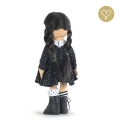 Sukienka czarna dla lalki Lullu Dolls