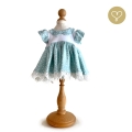 Sukienka miętowa dla lalki Lullu Dolls