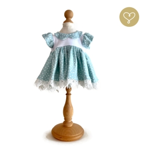 Sukienka miętowa dla lalki Lullu Dolls