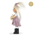 Sukienka lniana różowa 3 dla lalki Lullu Dolls