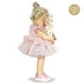 Sukienka z falbankami różowa 3 dla lalki Lullu Dolls