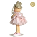 Sukienka z falbankami różowa 3 dla lalki Lullu Dolls