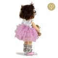 Sukienka z falbankami w kropeczki dla lalki Lullu Dolls