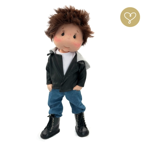 Lalka 38 cm Lullu Dolls Antek w ubranku, 3 warianty wyboru, na zdjęciu wariant 1 podstawowy