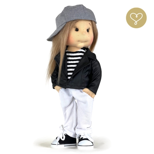 Lalka 38 cm Lullu Dolls Dagmara w ubranku, 3 warianty wyboru, na zdjęciu wariant 2 ruchomy szkielet