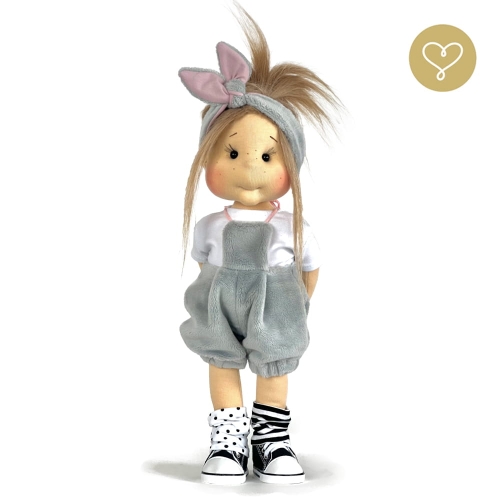 Lalka 38 cm Lullu Dolls Jola w ubranku, 3 warianty wyboru, na zdjęciu wariant 2 ruchomy szkielet