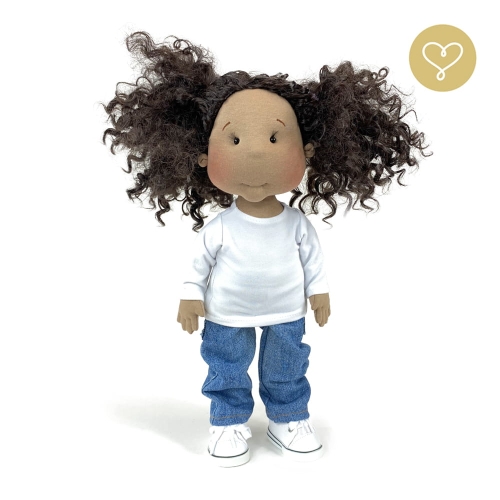 Lalka 38 cm Lullu Dolls Kayla w ubranku, 3 warianty wyboru, na zdjęciu wariant 1 podstawowy