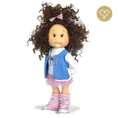 Lalka 38 cm Lullu Dolls Lenka w ubranku, 3 warianty wyboru, na zdjęciu wariant 2 ruchomy szkielet