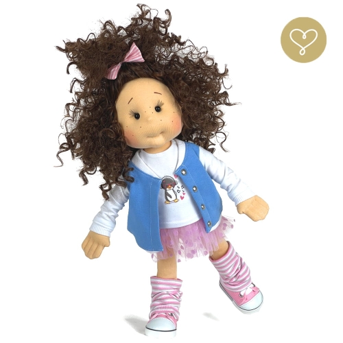 Lalka 38 cm Lullu Dolls Lenka w ubranku, 3 warianty wyboru, na zdjęciu wariant 2 ruchomy szkielet