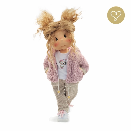 Lalka 38 cm Lullu Dolls Lola w ubranku, 3 warianty wyboru, na zdjęciu wariant 2 ruchomy szkielet