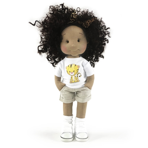 Lalka 38 cm Lullu Dolls Matumaini w ubranku, 3 warianty wyboru, na zdjęciu wariant 1 podstawowy