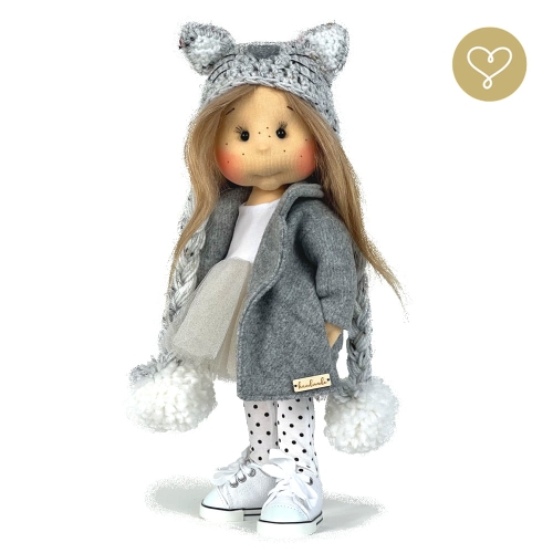 Lalka 38 cm Lullu Dolls Patrycja w ubranku, 3 warianty wyboru, na zdjęciu wariant 1 podstawowy