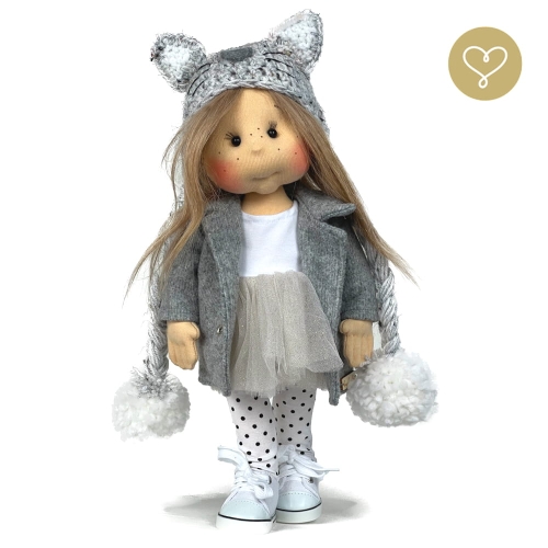 Lalka 38 cm Lullu Dolls Patrycja w ubranku, 3 warianty wyboru, na zdjęciu wariant 1 podstawowy