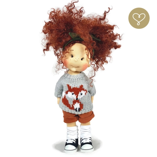 Lalka 38 cm Lullu Dolls Roxy w ubranku, 3 warianty wyboru, na zdjęciu wariant 1 podstawowy