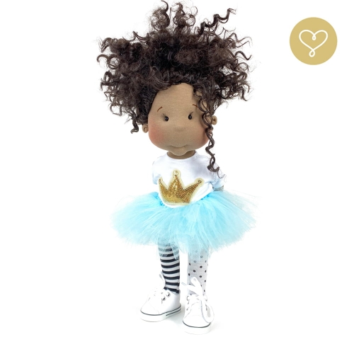 Lalka 38 cm Lullu Dolls Scarlett w ubranku, 3 warianty wyboru, na zdjęciu wariant 1 podstawowy