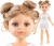Lalka Hiszpańska 32 cm Paola Reina Amigas 13226 Valeria, klasyczna, cała z winylu, w piżamce, ciemnoblond włosy spięte w dwa koczki, niebieskie oczy