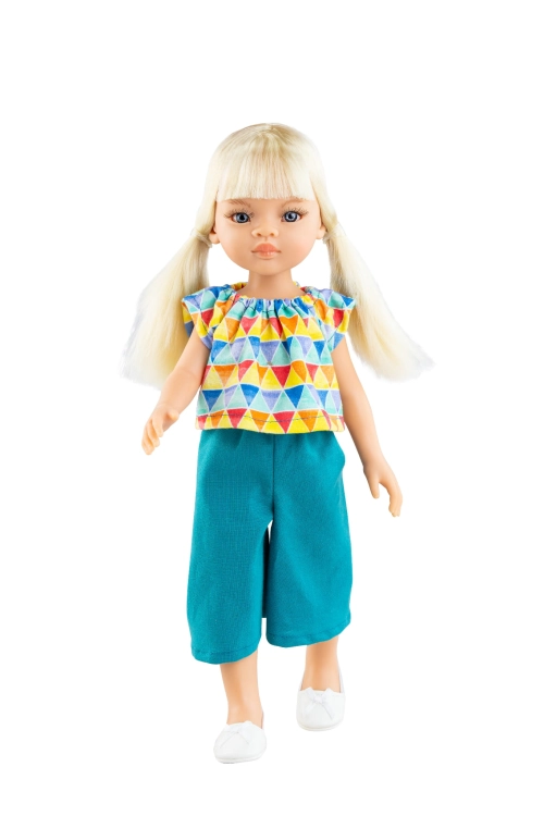 Oryginalne ubranko Paola Reina dla lalki 32 cm Amigas 54678, bluzeczka, spodenki