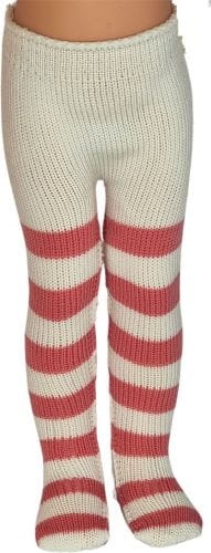 Oryginalne rajstopy Paola Reina dla lalki 32 cm Amigas 84591 w różowe paseczki