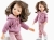 Oryginalne ubranko Paola Reina dla lalki 32 cm Amigas 54850, bluza z kapturem, spodnie, kolor pudrowy róż