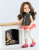 Oryginalne ubranko Paola Reina dla lalki 32 cm Amigas 54859, sukienka / tunika, białe legginsy