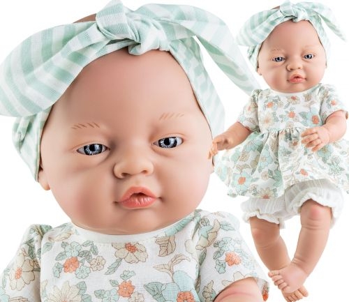 Lalka Hiszpańska 45 cm Paola Reina 05196 Bebita, bobas cały z winylu, dziewczynka, bez włosów, w ubranku