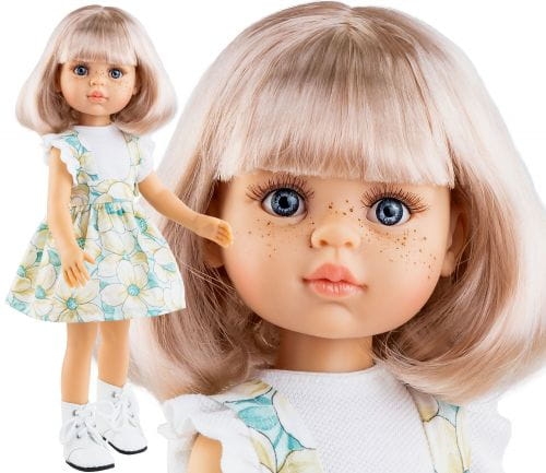 Oryginalne ubranko Paola Reina dla lalki 32 cm Amigas 54674, bluzeczka, spódniczka z szelkami, majteczki