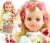 Oryginalne ubranko Paola Reina dla lalki 32 cm Amigas 54862, biała sukienka we wzorki, tiulowa opaska na głowę, majteczki, torebka