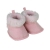 Oryginalne buty Antonio Juan dla lalki 42 cm Bobas  92004_12, różowe z futerkiem, zapinane na rzep