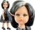 Lalka Hiszpańska 32 cm Paola Reina Amigas 04533 Ani, klasyczna, cała z winylu, szaro-niebieskie oczy, czarne z jasnymi pasemkami włosy do ramion, czarna z białym wzorkiem sukienka, majteczki, buciki