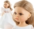 Oryginalne ubranko Paola Reina dla lalki 32 cm Amigas 54828, śliczna długa biała sukienka, majteczki, wstążka do włosów