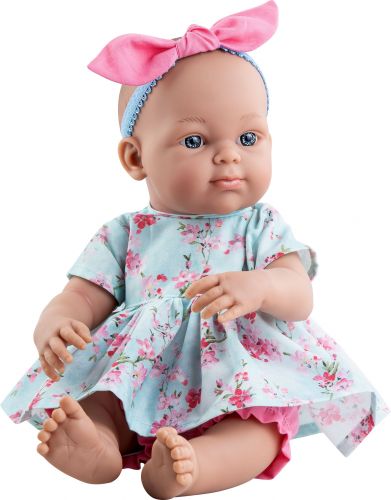 Lalka Hiszpańska 32 cm Paola Reina 05130 Minipikolina, bobas cały z winylu, dziewczynka, bez włosów, w ubranku