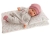 Lalka Hiszpańska 27 cm Antonio Juan 11115 Kika, bobas miękki brzuszek, płacze, mówi mama papa, bez włosów, w ubranku, magnetyczny smoczek, kołderka i poduszka