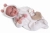 Lalka Hiszpańska 42 cm Antonio Juan 33369 Carla, bobas miękki brzuszek, rączki i nóżki na ruchomych stawach, co pozwala na posadzenie laleczki, uśmiechnięta, widoczny języczek i ząbki, w ubranku, smoczek, buteleczka, puchate serduszko